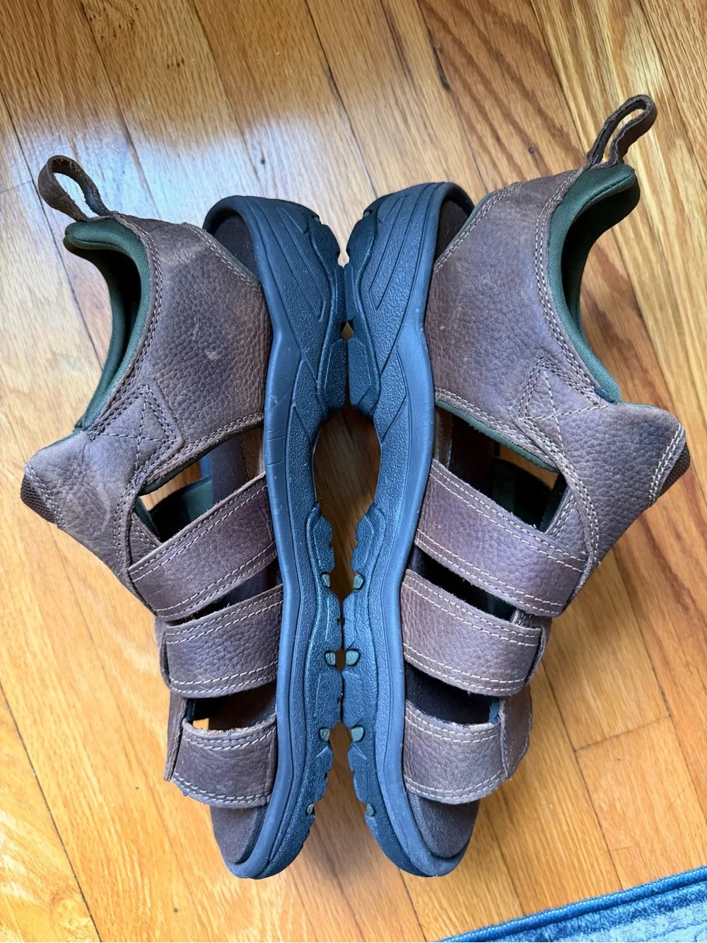 Rockport Rocklake Brown Leather Fisherman’s Sandals Men’s Size 11